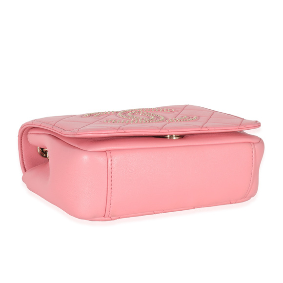 Chanel Pink Quilted Calfskin Beauty Begins Flap Bag - Picture 6 of 6